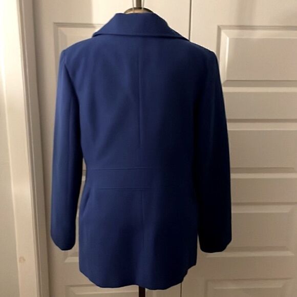 JM Collection royal blue coat size medium - Picture 4 of 6